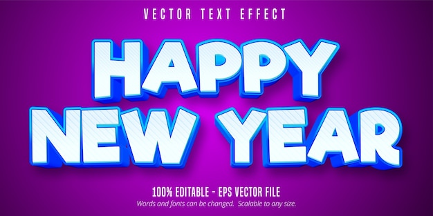 Happy New Year text effect