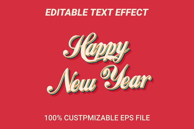 Happy New Year Text Effect