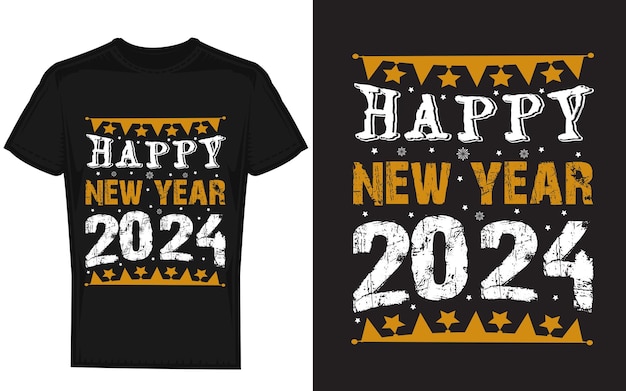 Happy New Year TShirt Design 2024