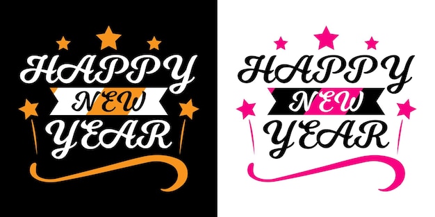 happy new year typography t shirt design for all time , new year t shirt, new year typography