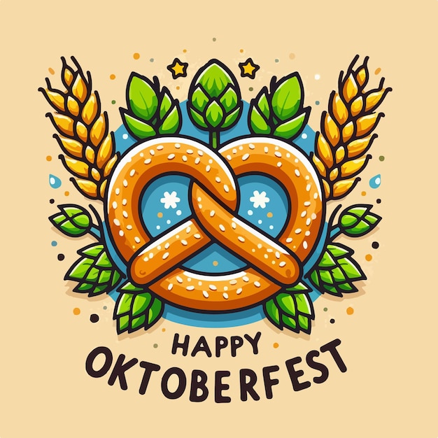 Vector happy oktoberfest festival vector illustration design