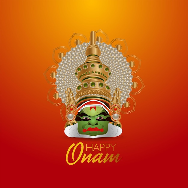 Happy onam celebration poster