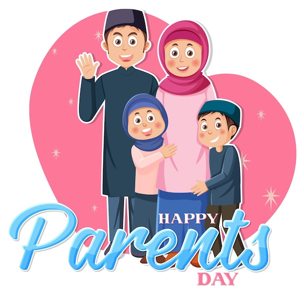 Happy parent day banner