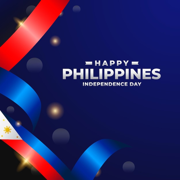 Vector happy philippines independence day design