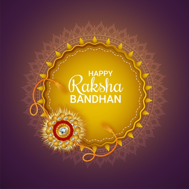 Happy rakhsha bandhan indian traditional festival background