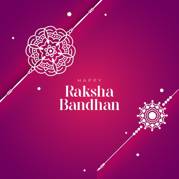 Happy Raksha Bandhan Background Design Template