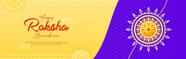 Happy Raksha Bandhan beautiful traditional sale banner design