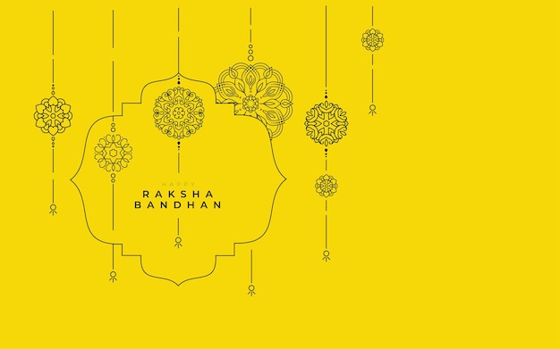 Happy Raksha Bandhan Card Background Design