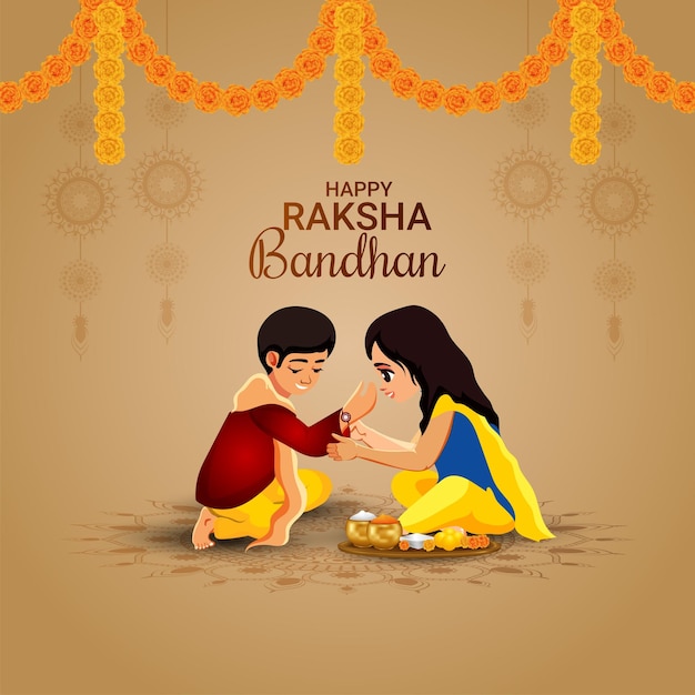 Happy raksha bandhan celebration background