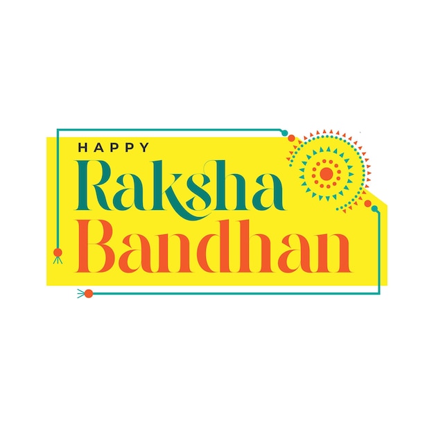 Happy Raksha Bandhan Greeting Background Design Template