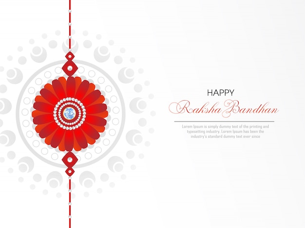 Happy Raksha Bandhan greeting card