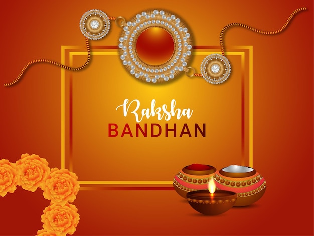 Happy raksha bandhan indian festival background