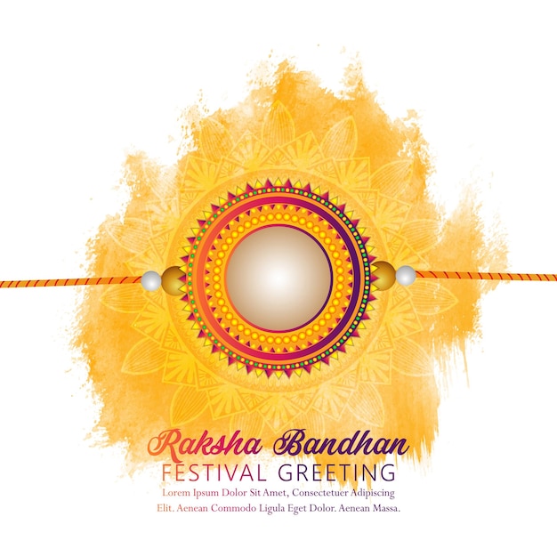 Happy raksha bandhan indian festival design concept