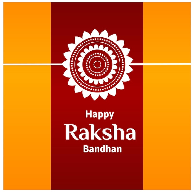 Happy Raksha Bandhan Indian Hindu Festival Celebration Vector Illustrations With Creative Background