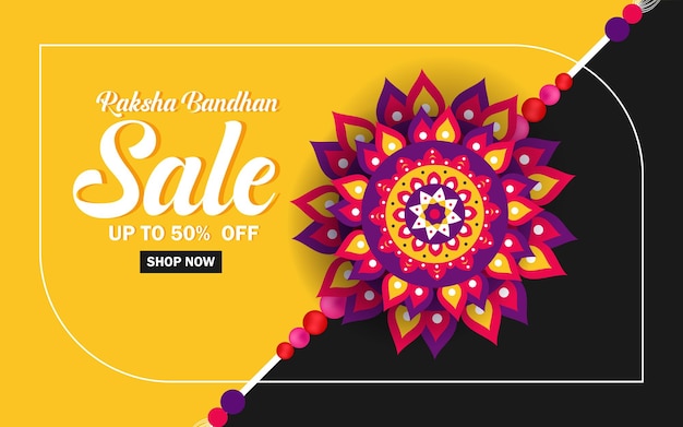 Happy Raksha bandhan Sale banner design