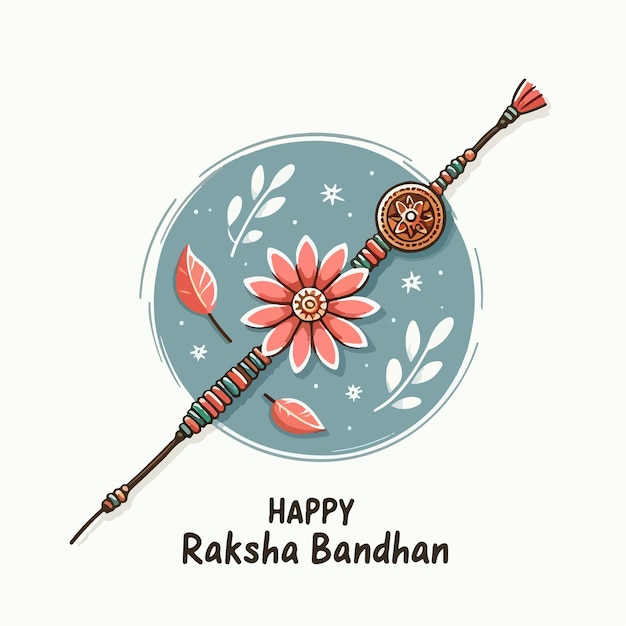 Vector happy raksha bandhan traditional festival background vector illustration