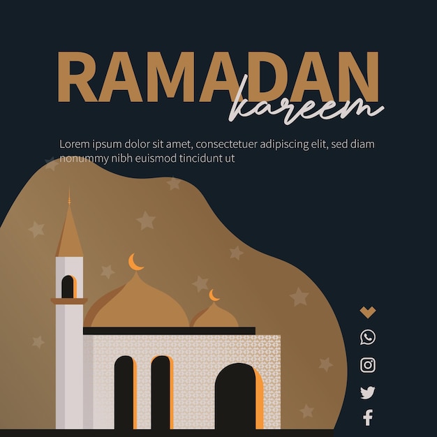 Happy ramadan ramadan kareem design collection