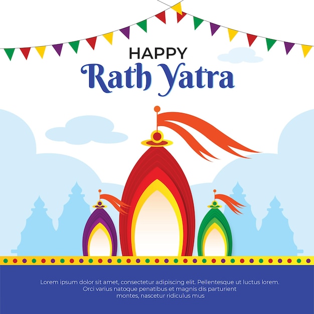 Happy rath yatra festival