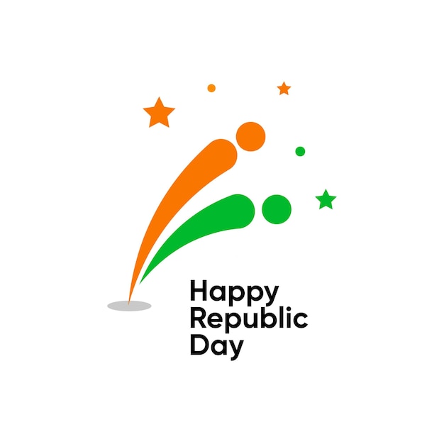 Happy Republic day India celebrations background template