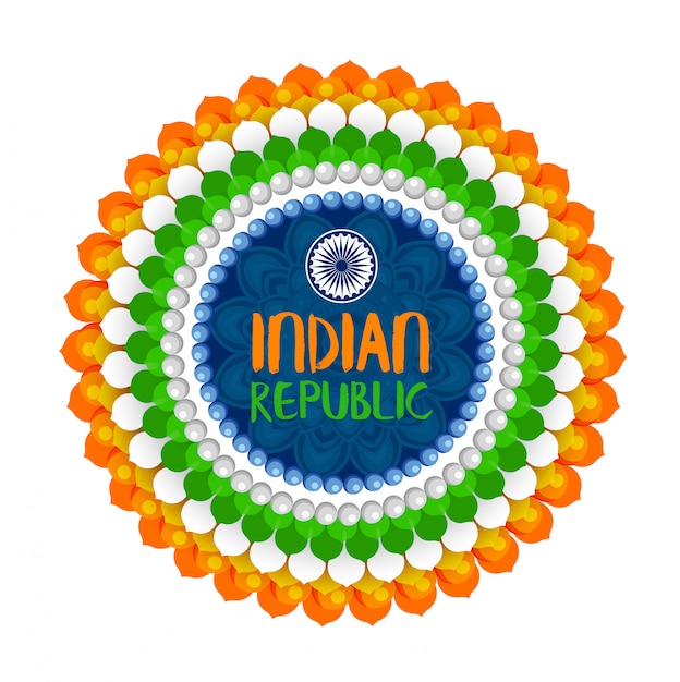 Happy Republic Day Indian Festival Background