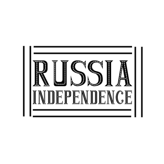 Happy Russia Independence Day Vector Template Design Illustration