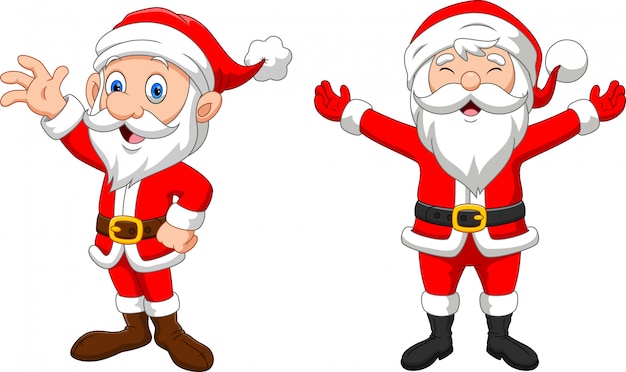 Happy Santa Claus cartoon