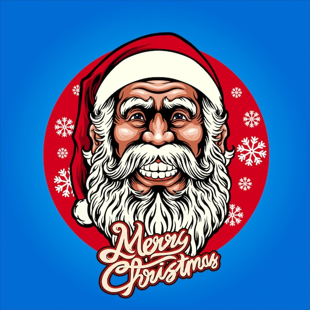 happy santa claus greeting card