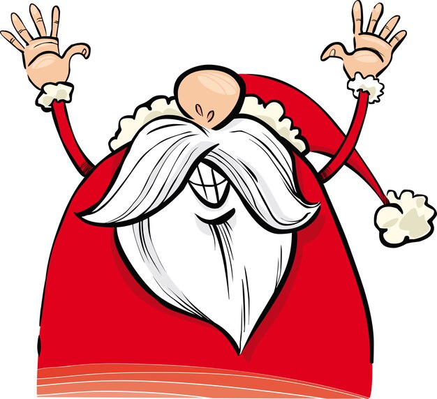 Vector happy santa claus