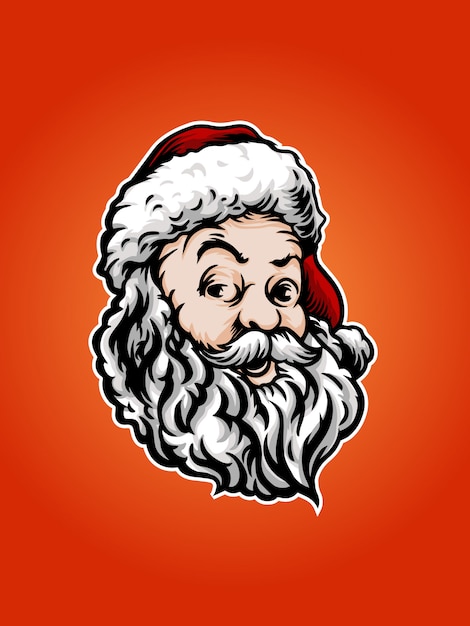 Happy santa illustration