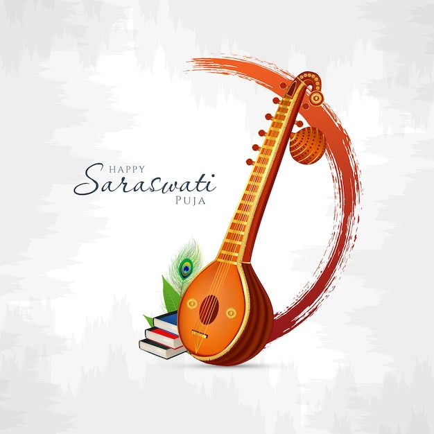 Happy Saraswathi Puja Social Media Post