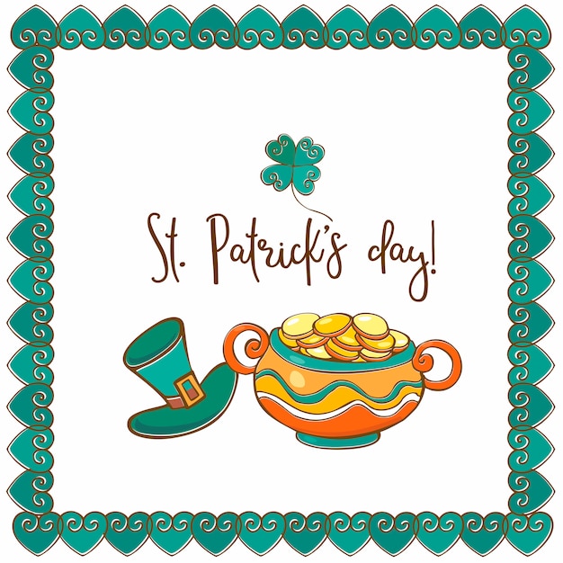 Happy St. Patrick's day greeting card 