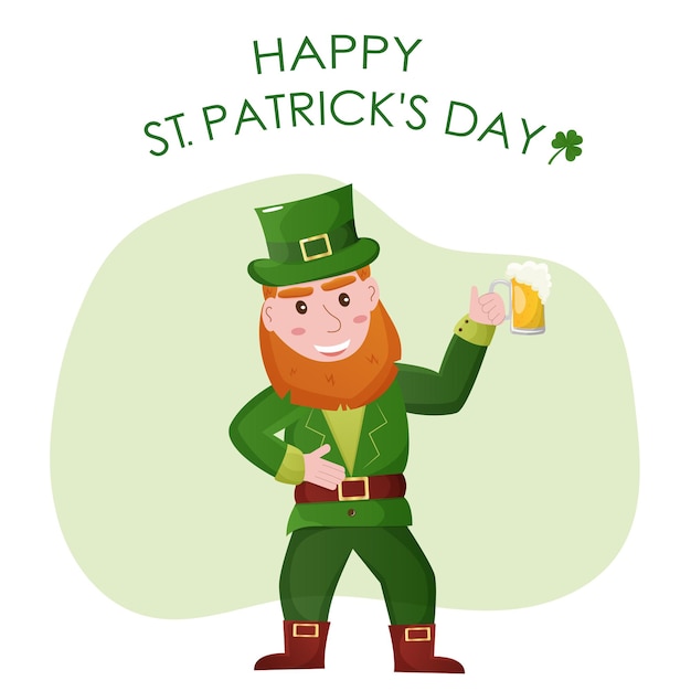 happy st patricks day illustration for st patricks day colorful colorsIrish holiday