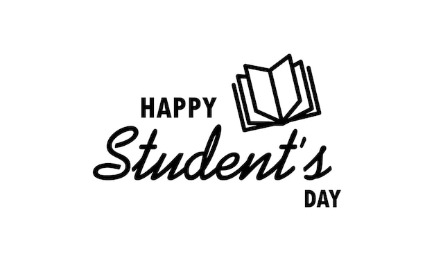 Happy student s day. International student day icon. Education concept. Studying in university or college. Vector on isolated white background. EPS 10.