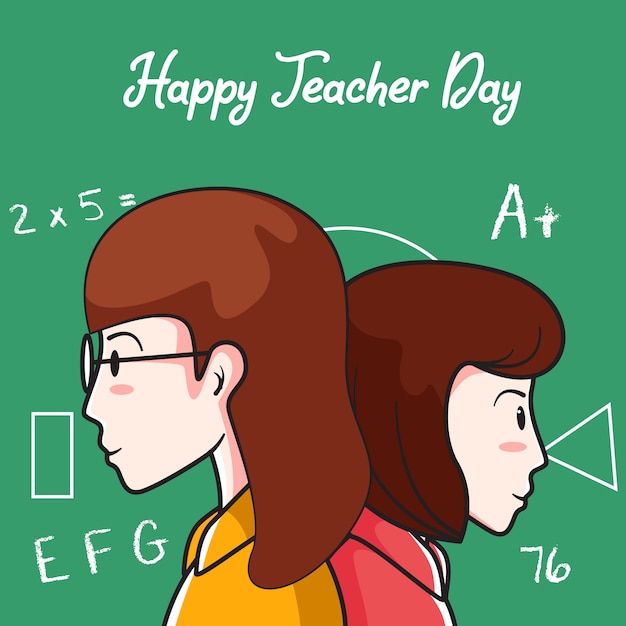 Happy Teacher Day background