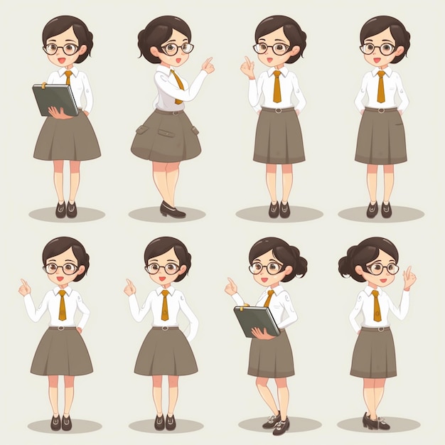 happy teacher illustration school education knowledge design concept student vector celebr