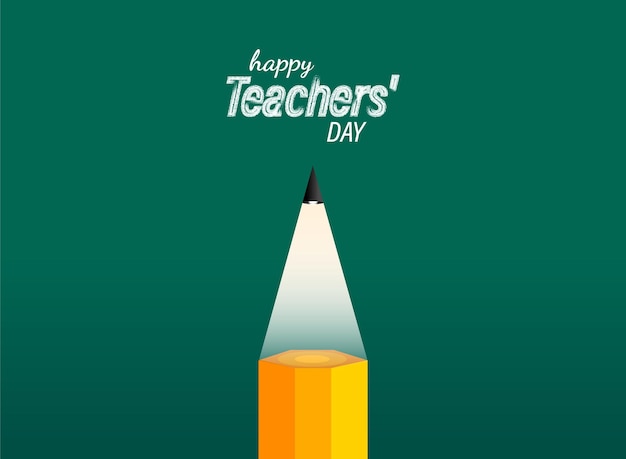 Happy Teacher's day concept vector illustration background Creative teacher's day vector education