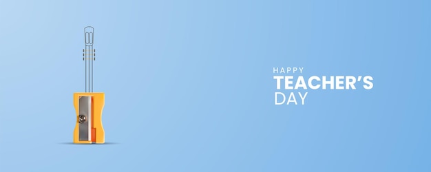 Vector happy teachers day creative concept vector illustration creative teachers day education concept