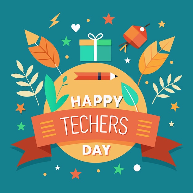 Vector happy teachers day