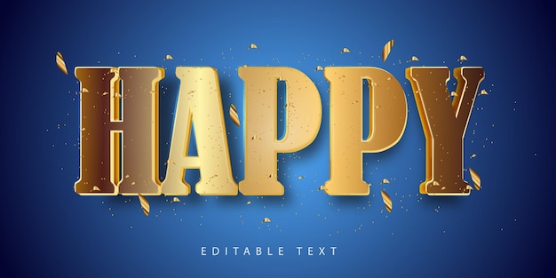 Happy text effect