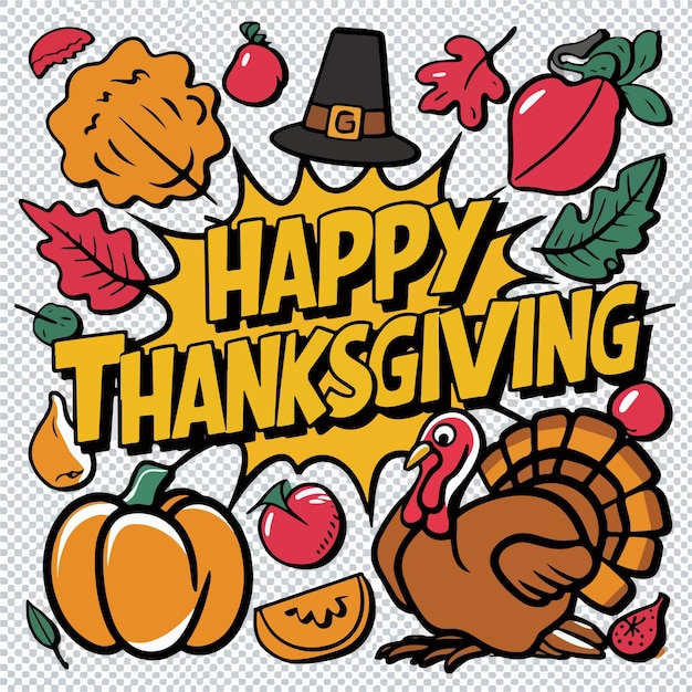 Vector happy thanksgiving background illustration concept