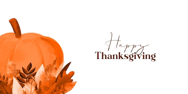 Happy Thanksgiving card design illustration on white background