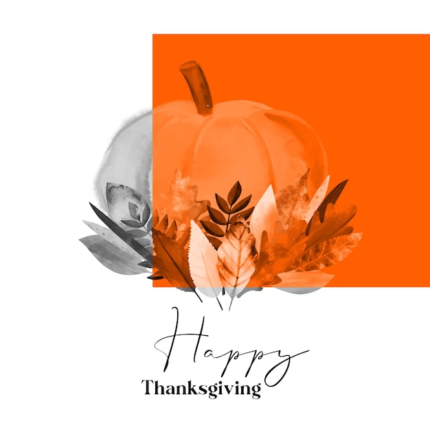 Happy Thanksgiving card design illustration