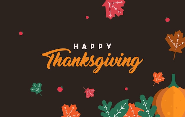 Happy thanksgiving day background illustration vector