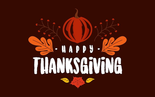 Happy thanksgiving day background illustration vector