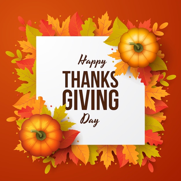 Happy Thanksgiving Day background vector