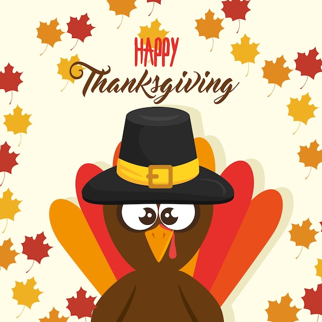 Happy thanksgiving day card