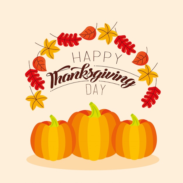 Happy thanksgiving day design