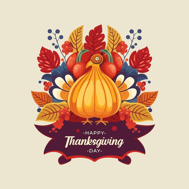 Happy Thanksgiving Day Vector Illustration EPS10