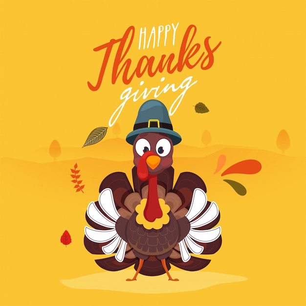 Happy Thanksgiving greeting card.