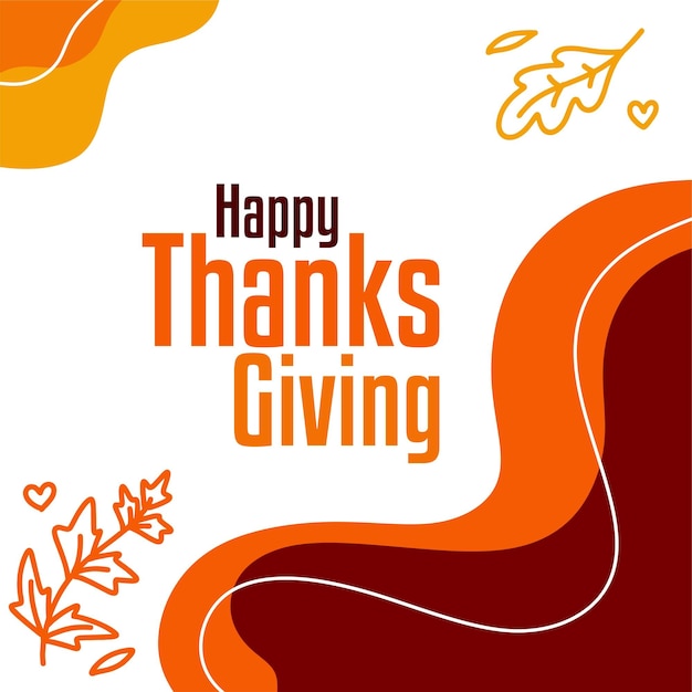 Happy thanksgiving template design